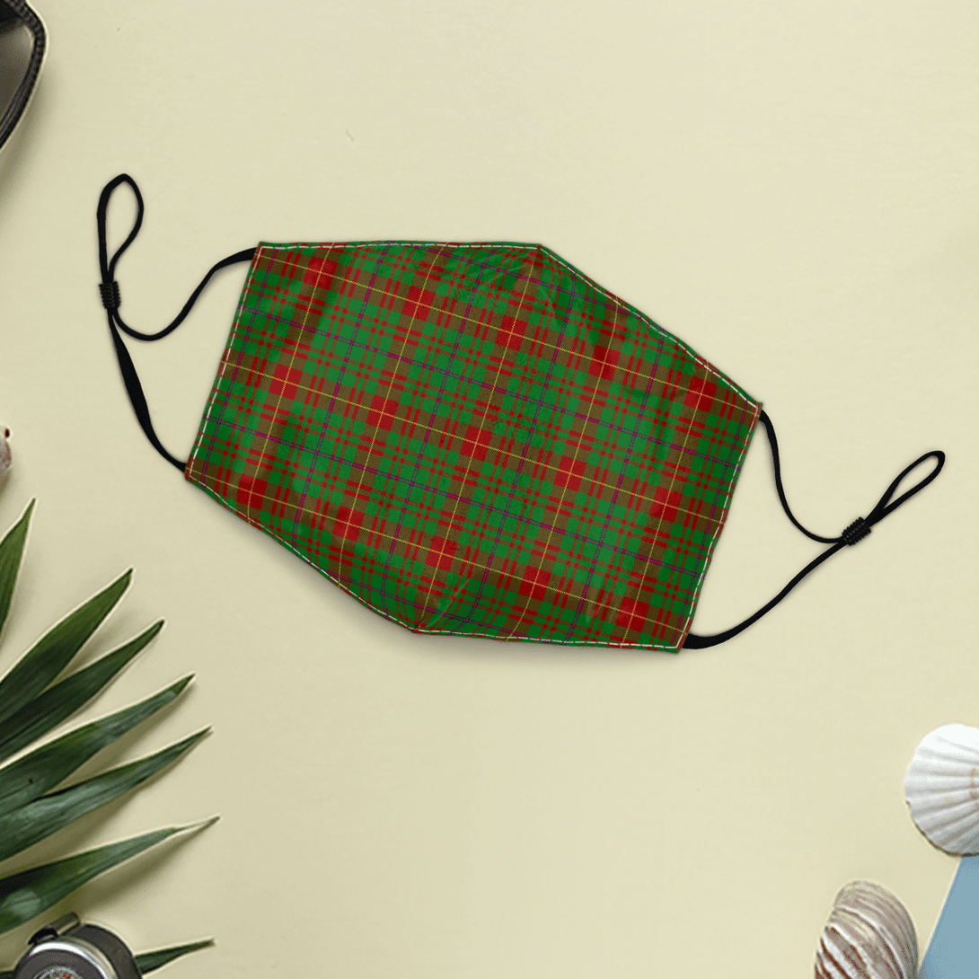 Celticprime Accessories - Fulton Tartan Fabric Mask (With Filters)