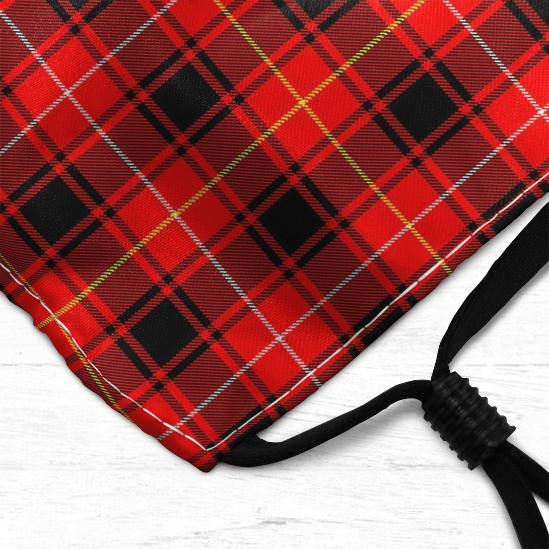 Celticprime Accessories - MacIver Modern Tartan Fabric Mask (With Filters)