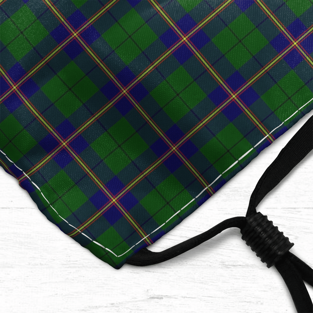 Celticprime Accessories - Carmichael Modern Tartan Fabric Mask (With Filters)