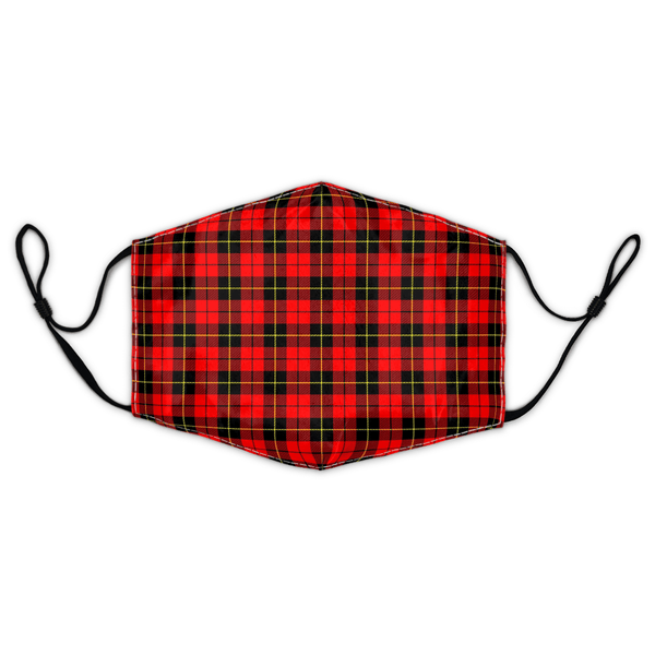 Celticprime Accessories - Wallace Hunting - Red Tartan Fabric Mask (With Filters)