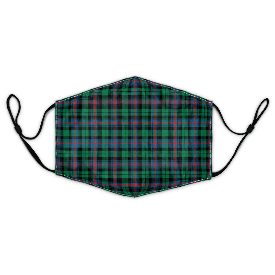 Celticprime Accessories - Urquhart Broad Red Ancient Tartan Fabric Mask (With Filters)