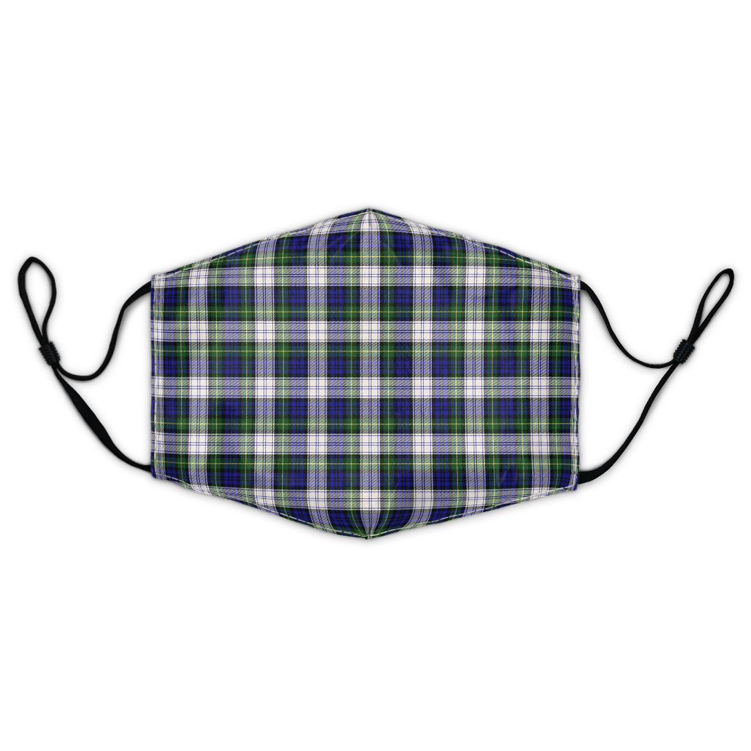 Celticprime Accessories - Gordon Dress Modern Tartan Fabric Mask (With Filters)