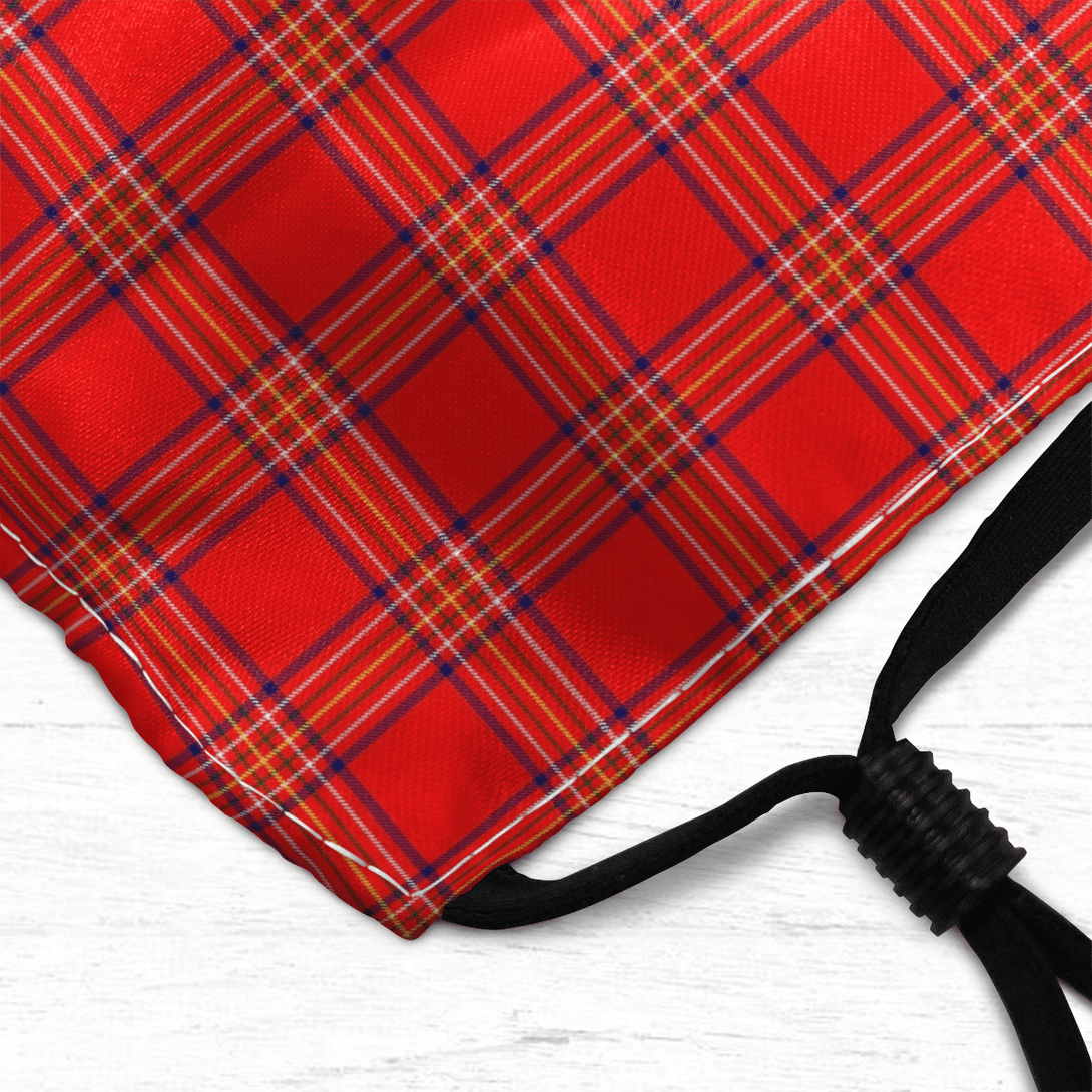 Celticprime Accessories - Burnett Modern Tartan Fabric Mask (With Filters)