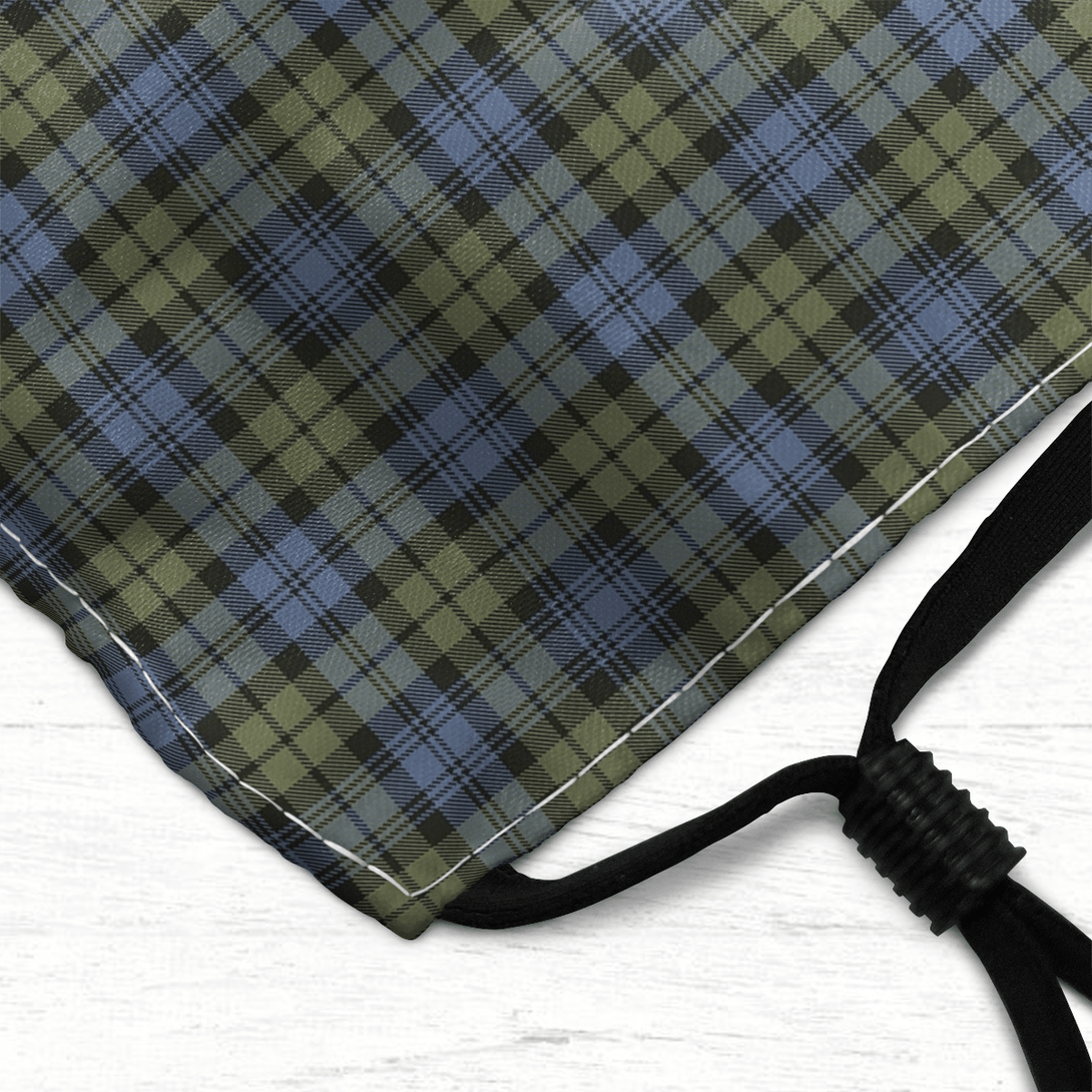 Celticprime Accessories - Campbell Faded Tartan Fabric Mask (With Filters)