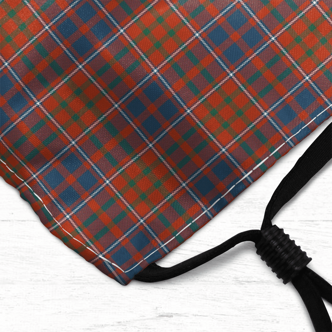 Celticprime Accessories - Cameron of Lochiel Ancient Tartan Fabric Mask (With Filters)