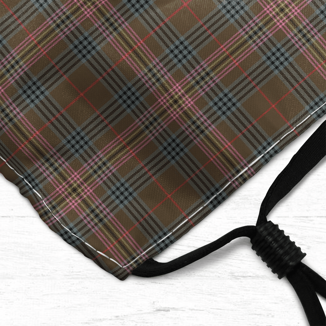 Celticprime Accessories - Kennedy Weathered Tartan Fabric Mask (With Filters)