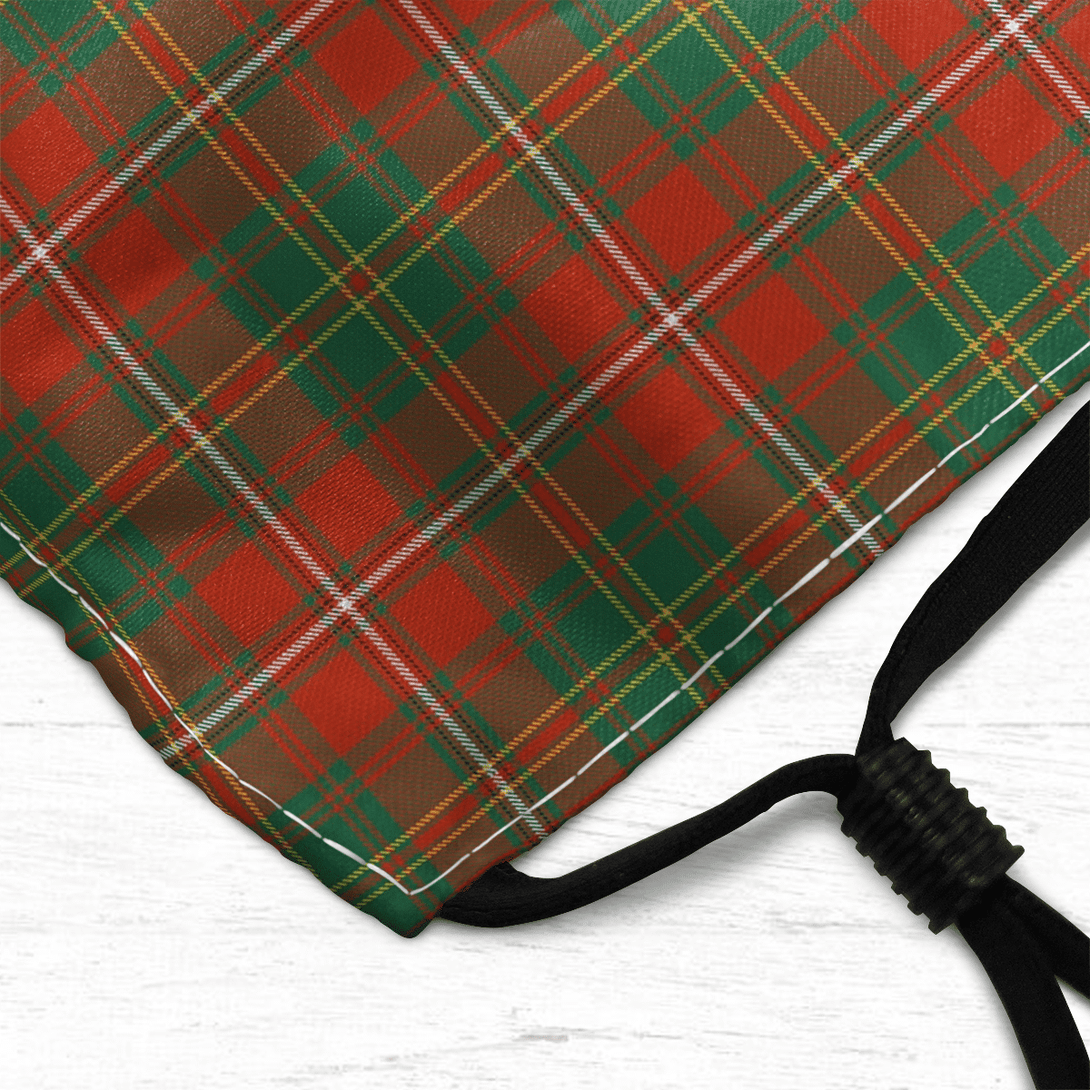 Celticprime Accessories - Hay Ancient Tartan Fabric Mask (With Filters)