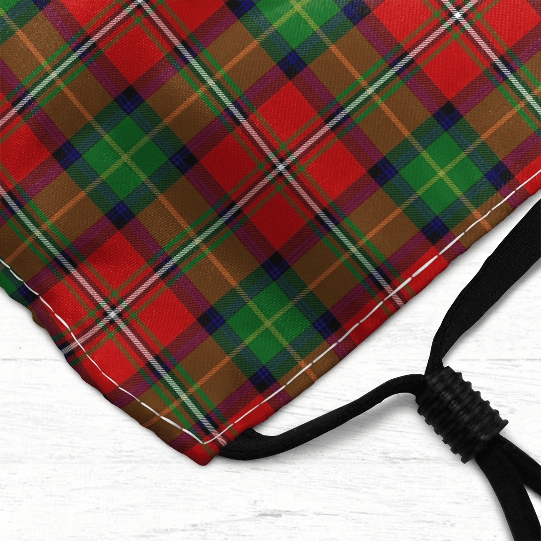 Celticprime Accessories - Boyd Modern Tartan Fabric Mask (With Filters)