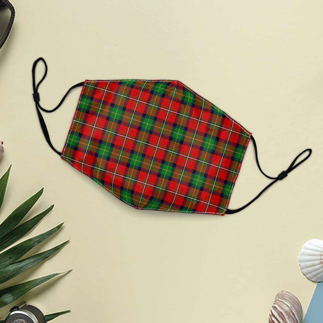 Celticprime Accessories - Boyd Modern Tartan Fabric Mask (With Filters)