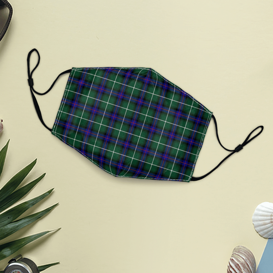 Celticprime Accessories - MacDonald of the Isles Hunting Modern Tartan Fabric Mask (With Filters)