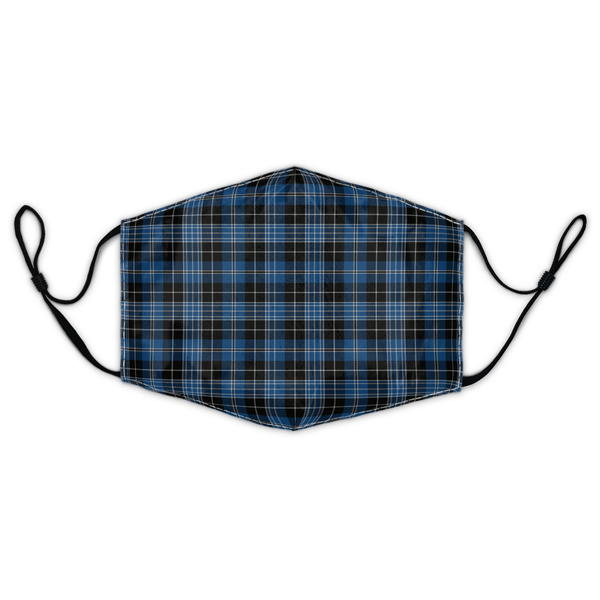 Celticprime Accessories - Clergy Blue Tartan Fabric Mask (With Filters)