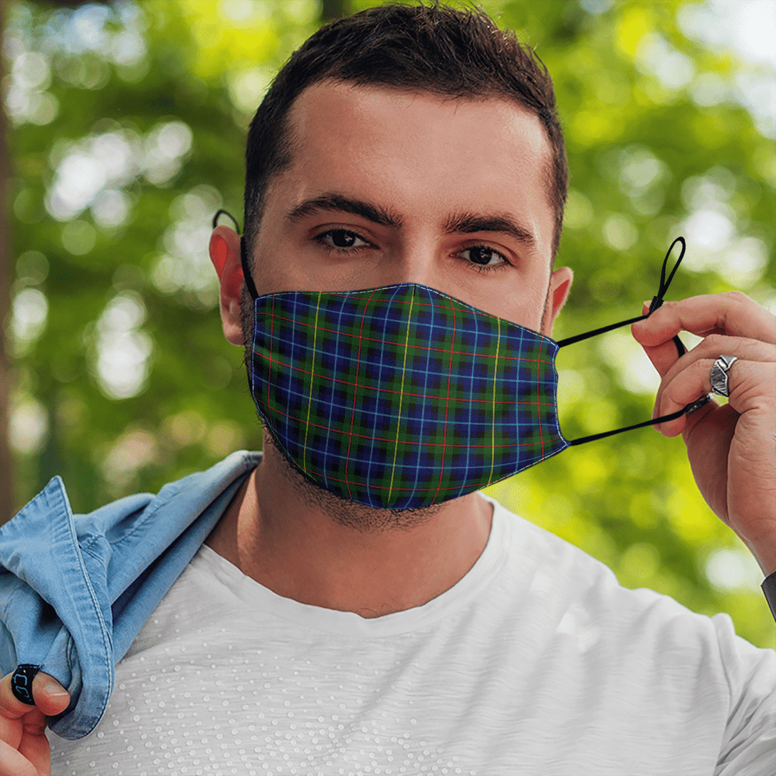 Celticprime Accessories - Smith Modern Tartan Fabric Mask (With Filters)