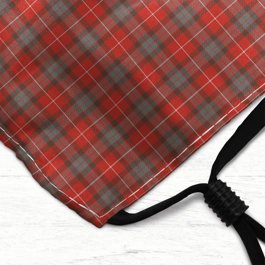 Celticprime Accessories - Fraser Weathered Tartan Fabric Mask (With Filters)