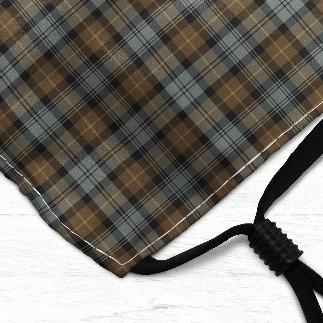 Celticprime Accessories - Gordon Weathered Tartan Fabric Mask (With Filters)