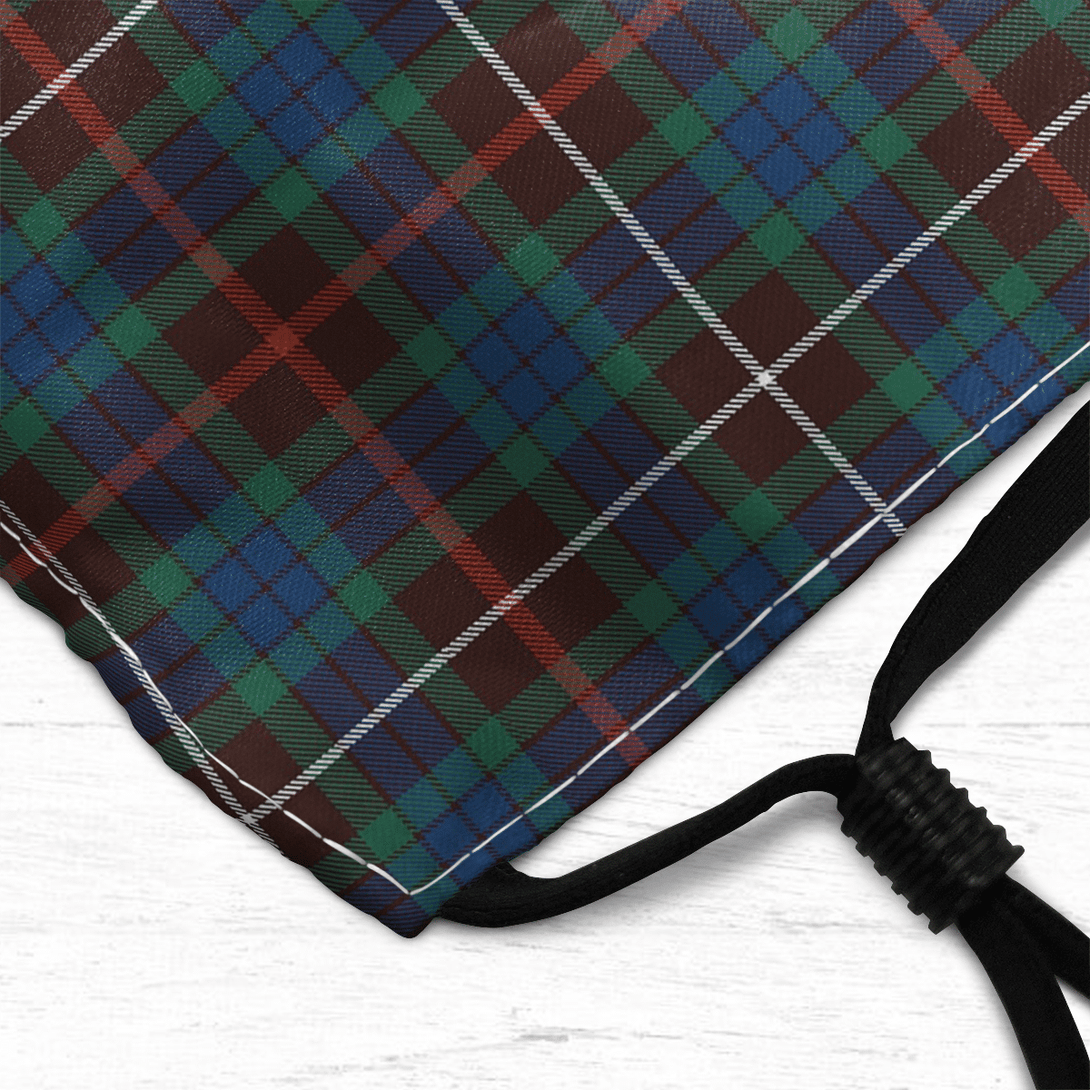 Celticprime Accessories - Fraser Hunting Ancient Tartan Fabric Mask (With Filters)