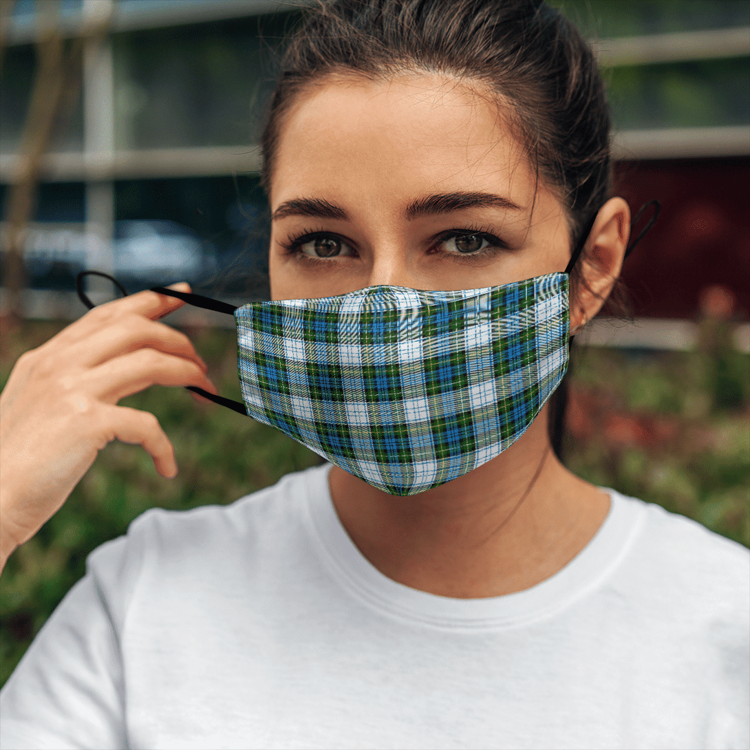 Celticprime Accessories - Campbell Dress Tartan Fabric Mask (With Filters)