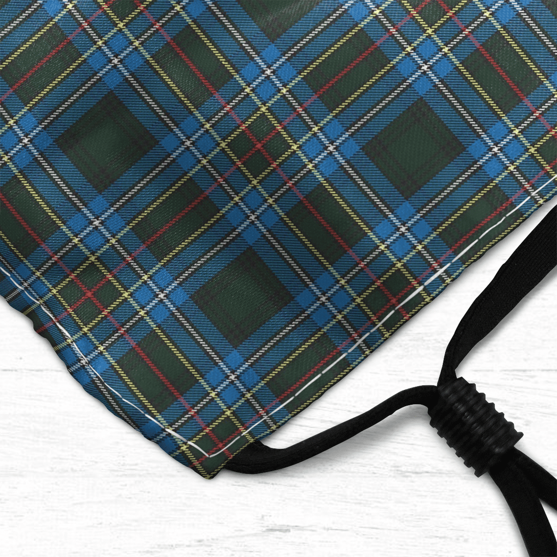 Celticprime Accessories - Cockburn Modern Tartan Fabric Mask (With Filters)