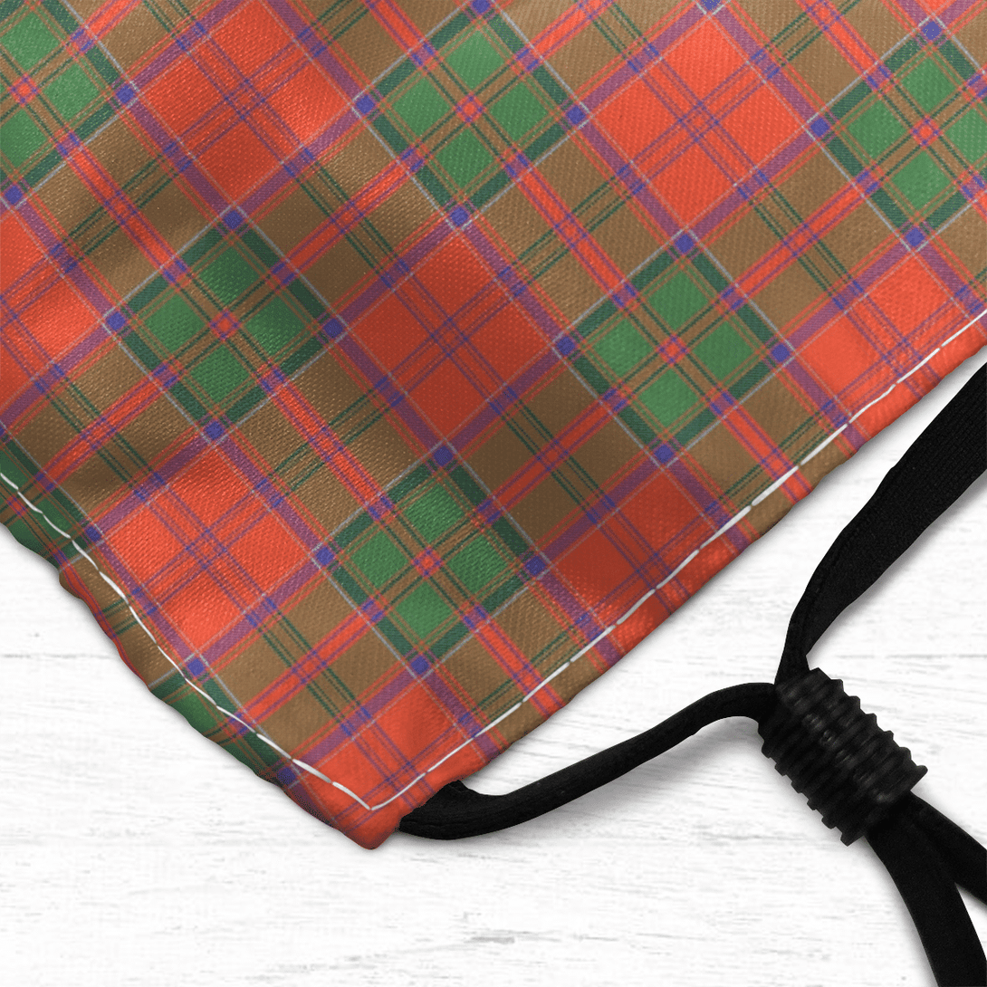 Celticprime Accessories - Grant Ancient Tartan Fabric Mask (With Filters)