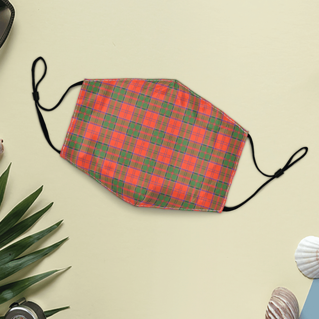 Celticprime Accessories - Grant Ancient Tartan Fabric Mask (With Filters)