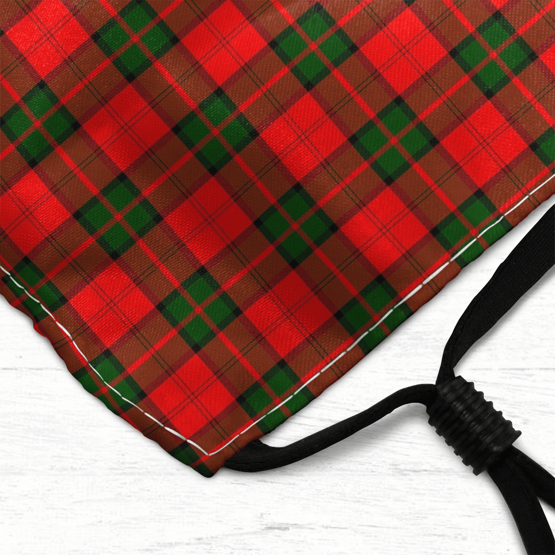 Celticprime Accessories - Dunbar Modern Tartan Fabric Mask (With Filters)