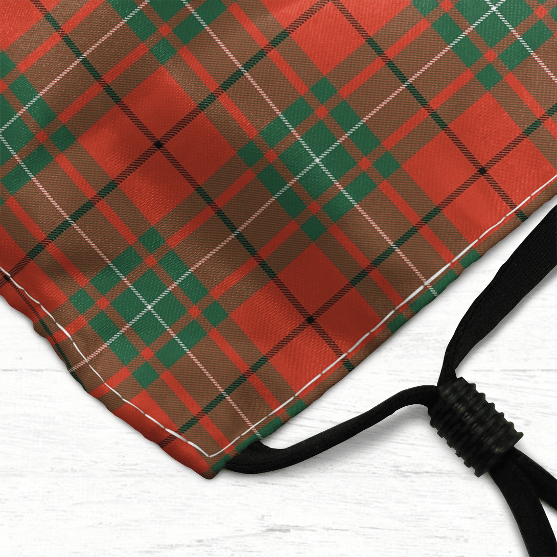 Celticprime Accessories - MacAulay Ancient Tartan Fabric Mask (With Filters)