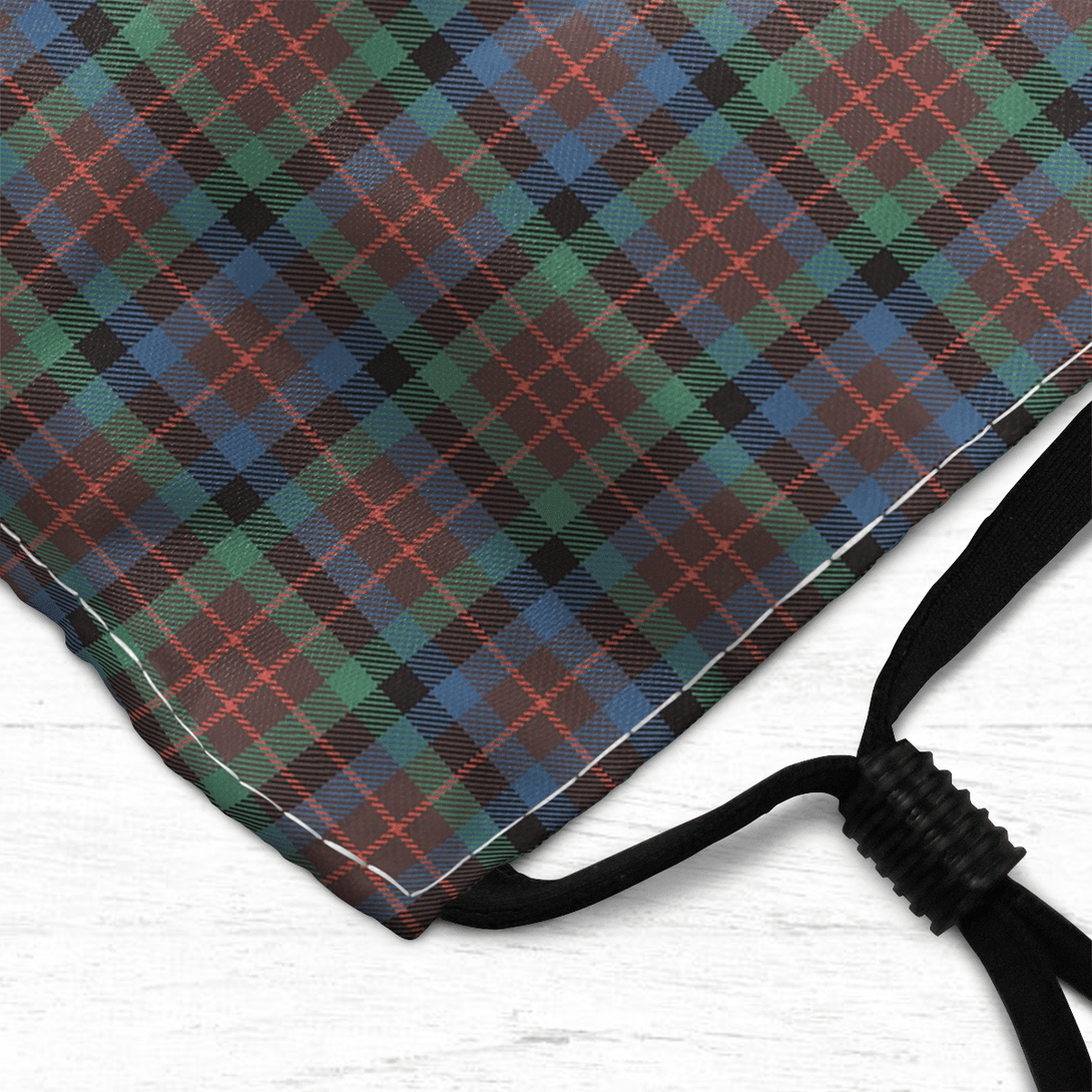 Celticprime Accessories - MacDuff Hunting Ancient Tartan Fabric Mask (With Filters)