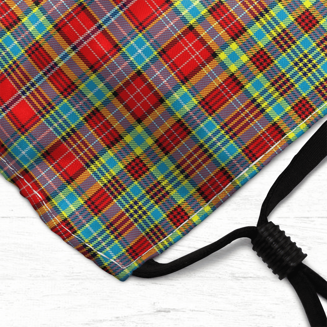 Celticprime Accessories - Ogilvie Tartan Fabric Mask (With Filters)