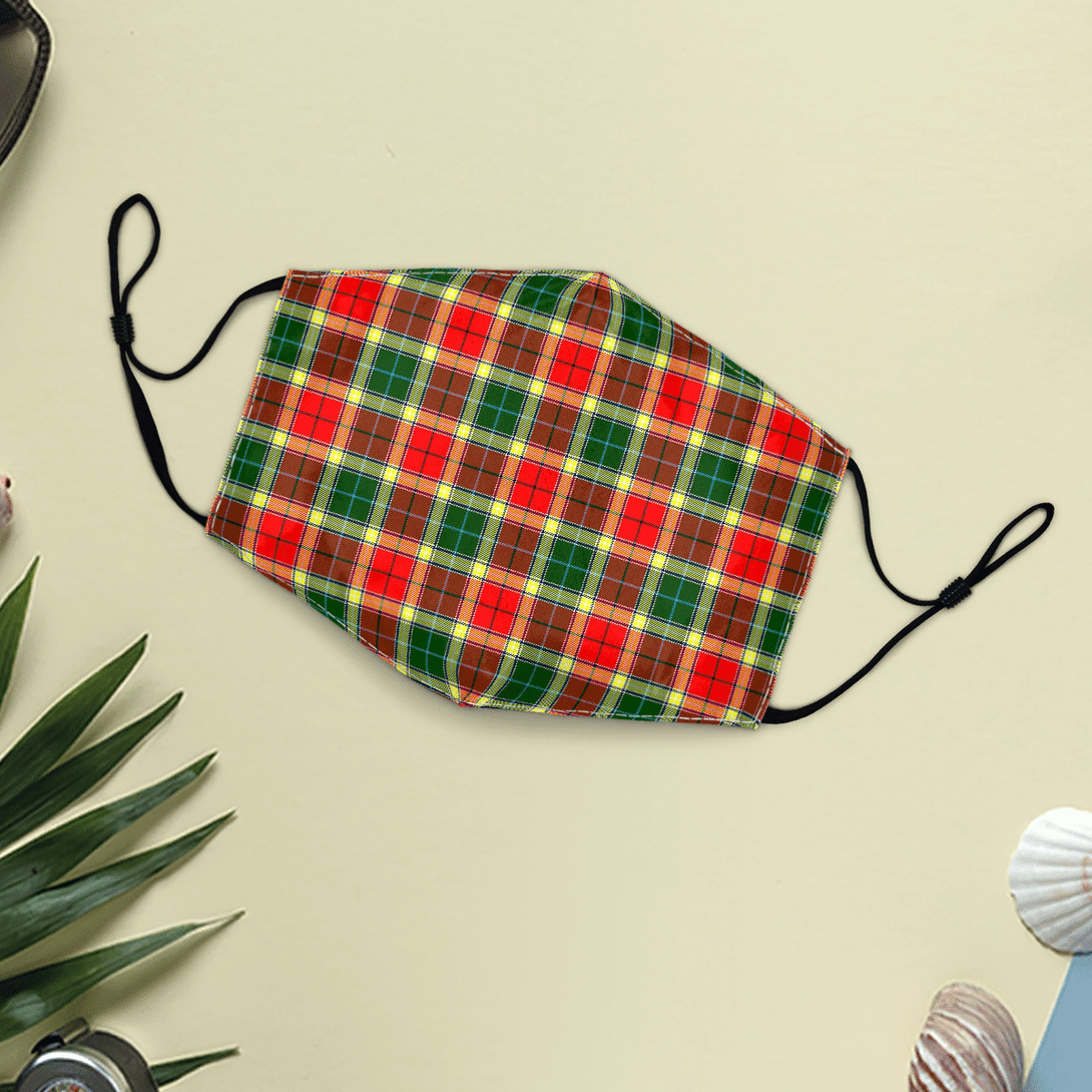 Celticprime Accessories - Gibbs Tartan Fabric Mask (With Filters)