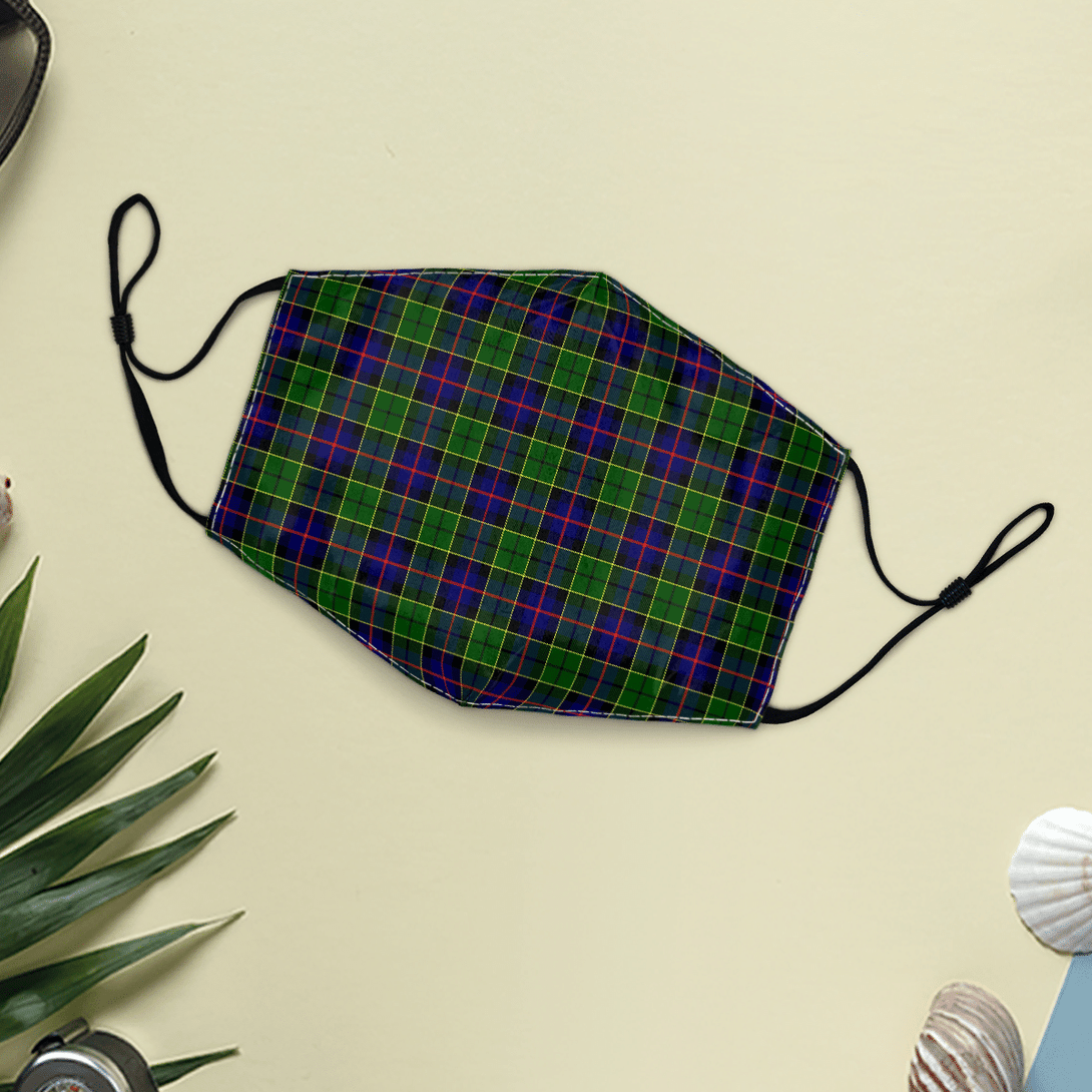 Celticprime Accessories - Forsyth Modern Tartan Fabric Mask (With Filters)