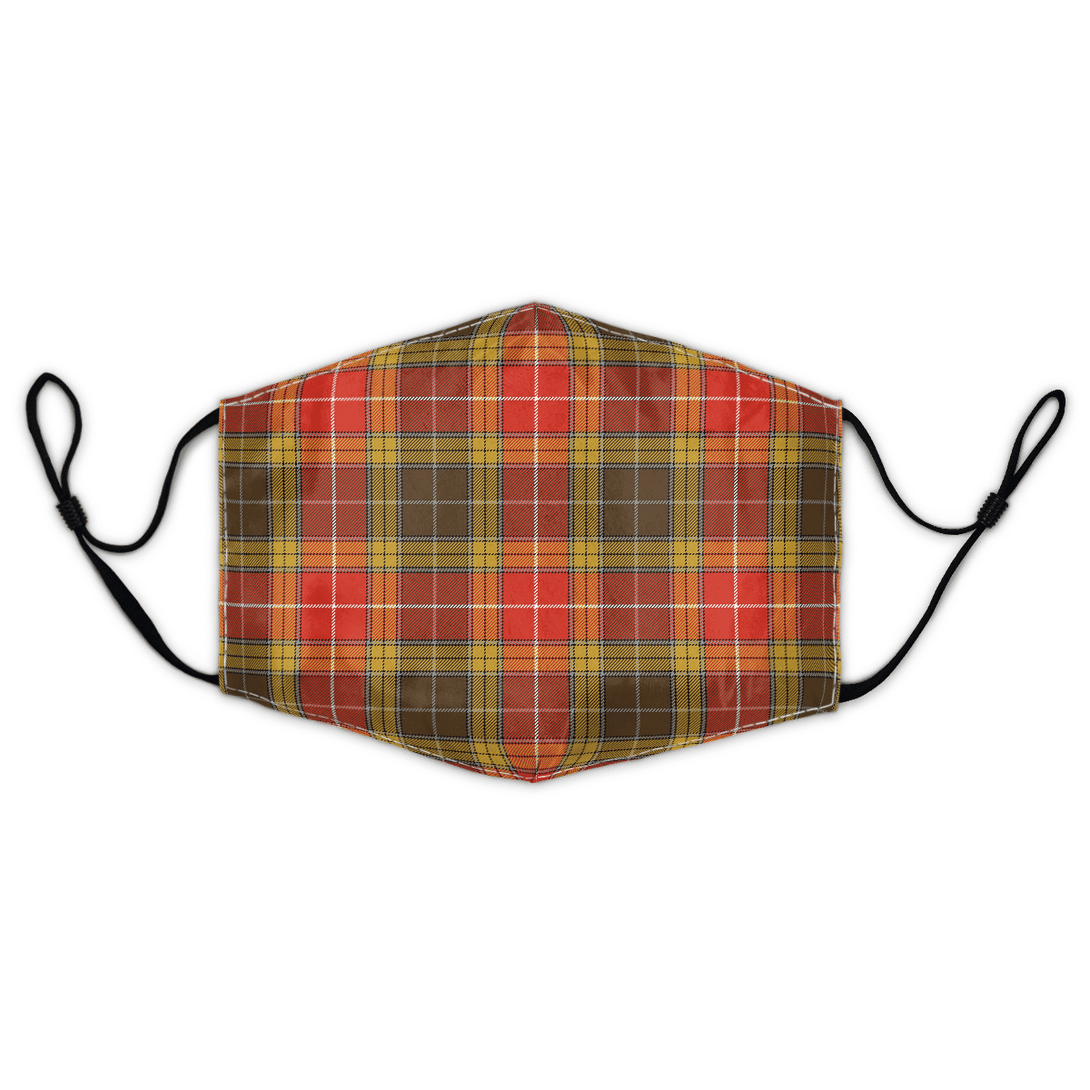 Celticprime Accessories - Buchanan Old Set Weathered Tartan Fabric Mask (With Filters)