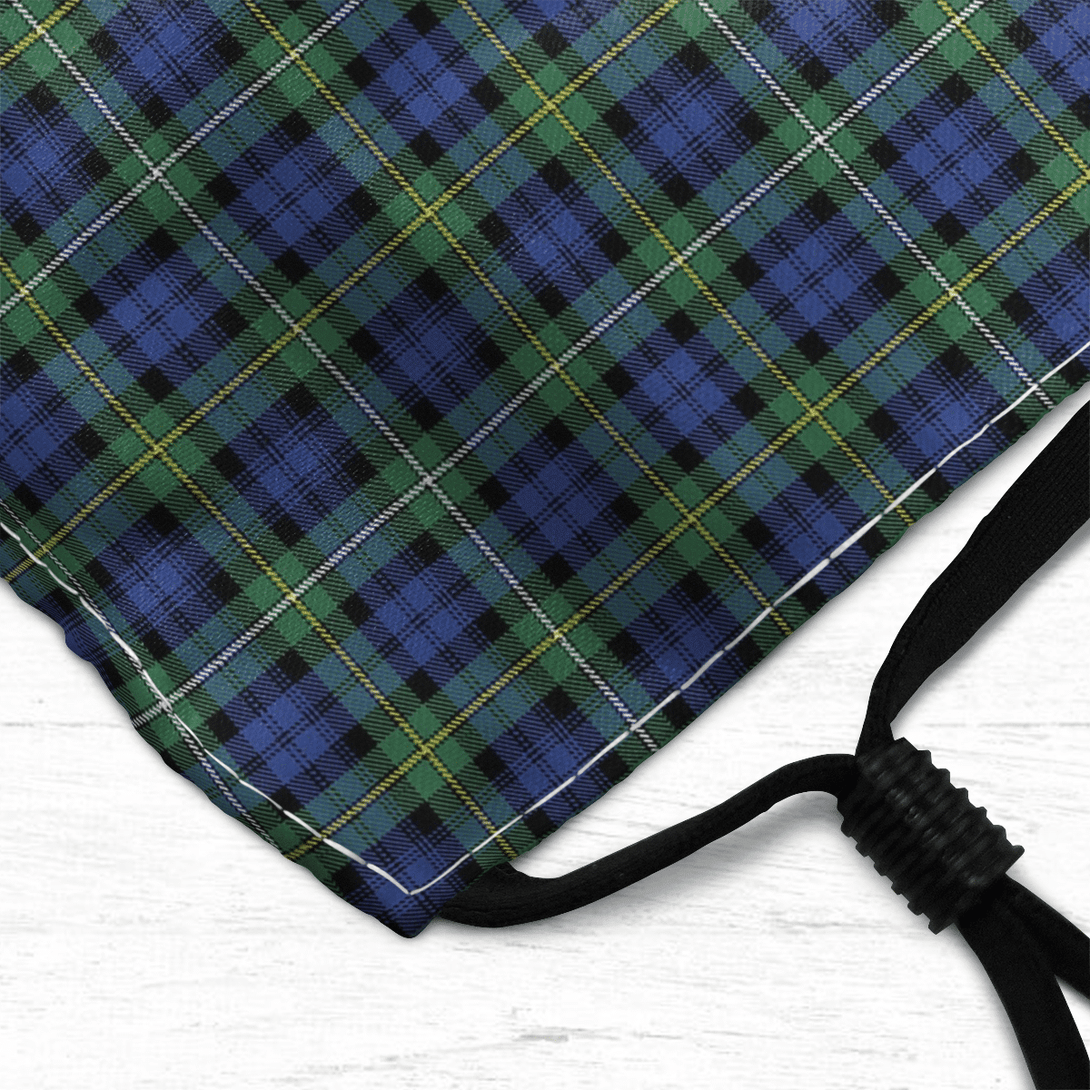 Celticprime Accessories - Campbell Argyll Ancient Tartan Fabric Mask (With Filters)