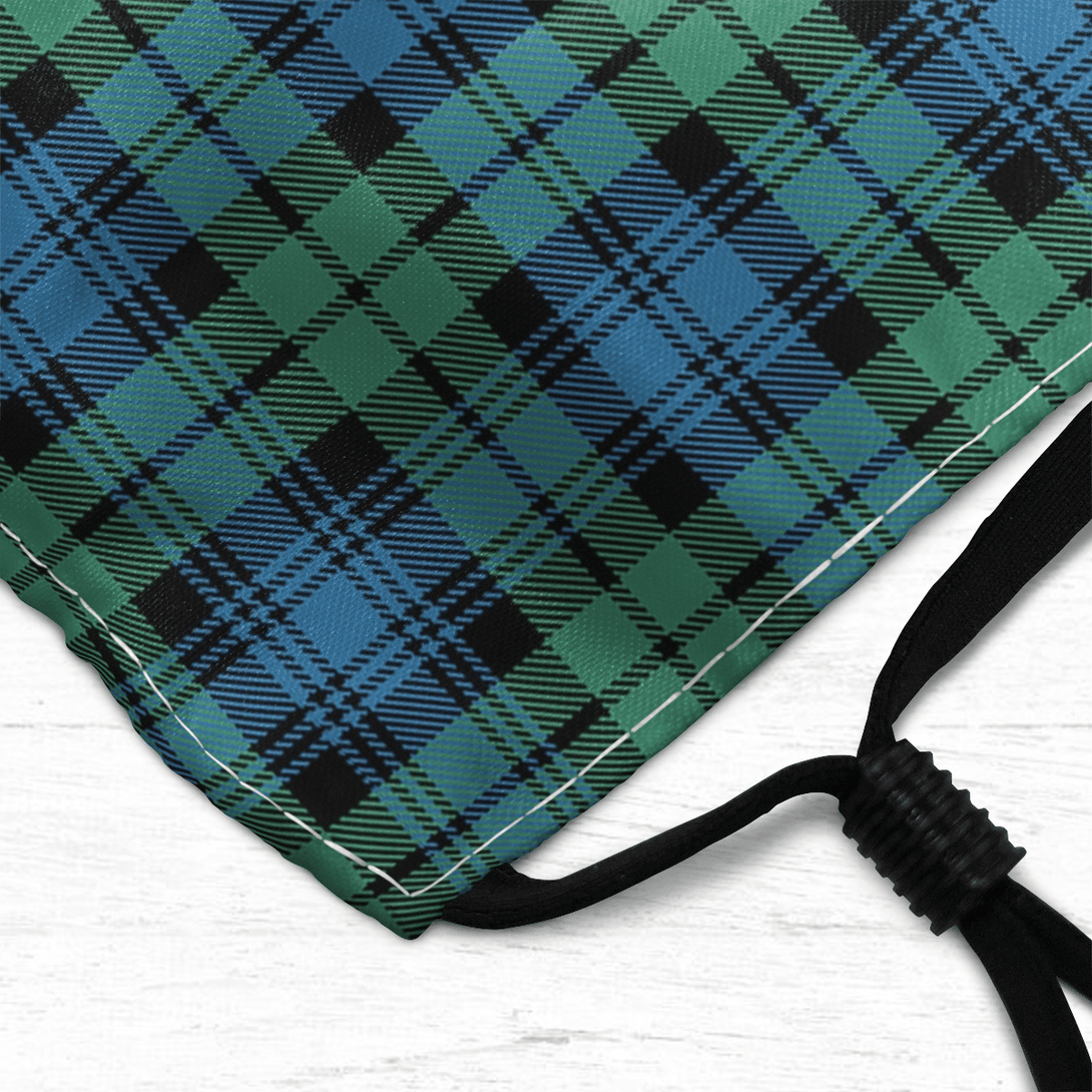 Celticprime Accessories - Campbell Ancient 01 Tartan Fabric Mask (With Filters)