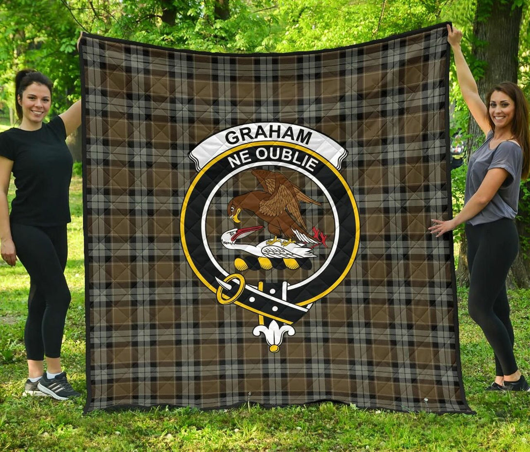 Graham of Menteith Weathered Tartan Classic Crest Premium Quilt