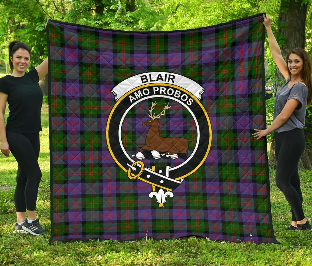 Blair Modern Tartan Classic Crest Premium Quilt