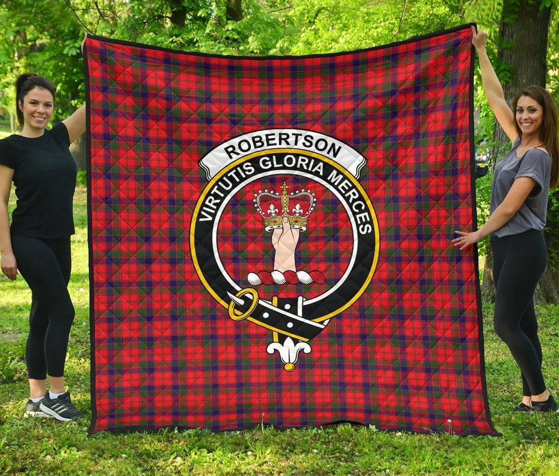 Robertson Modern Tartan Classic Crest Premium Quilt