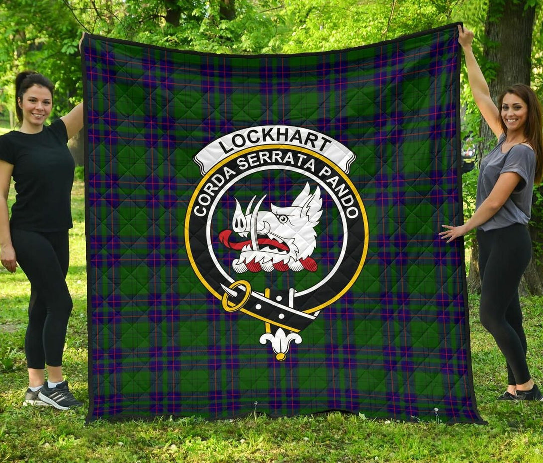 Lockhart Modern Tartan Classic Crest Premium Quilt