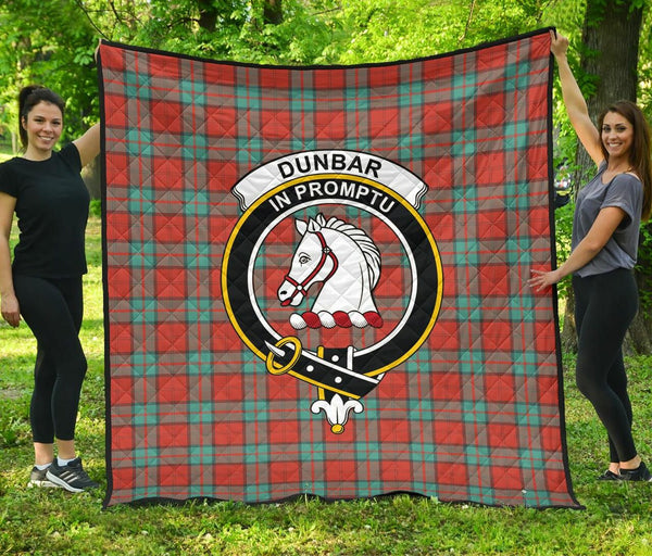 Dunbar Ancient Tartan Classic Crest Premium Quilt