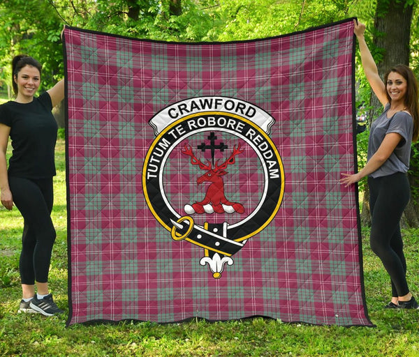 Crawford Ancient Tartan Classic Crest Premium Quilt