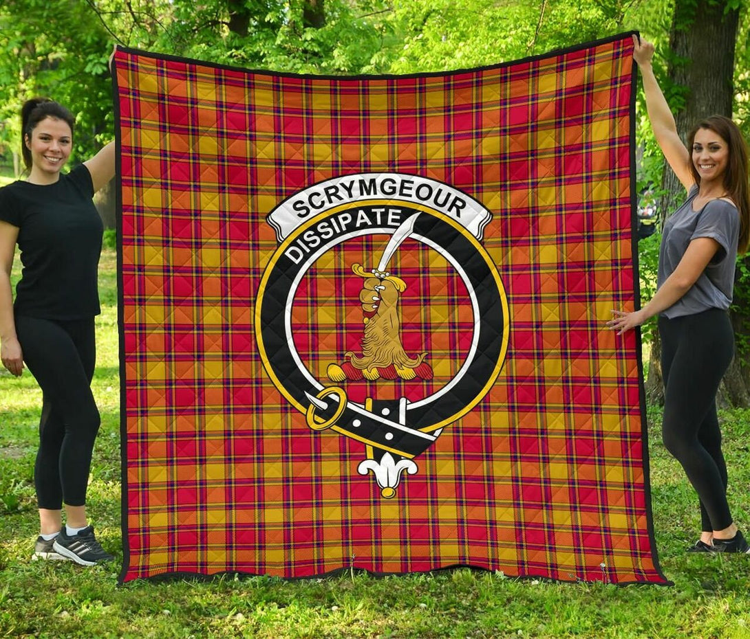 Scrymgeour Tartan Classic Crest Premium Quilt