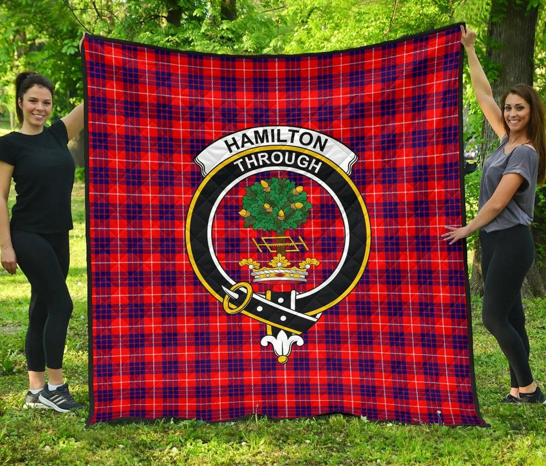 Hamilton Modern Tartan Classic Crest Premium Quilt