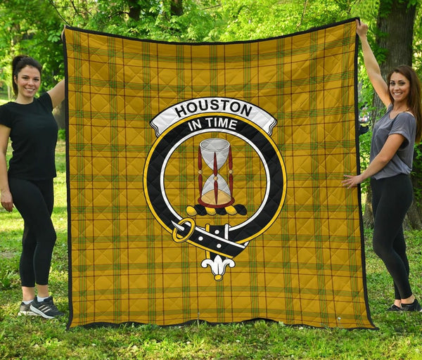 Houston Tartan Classic Crest Premium Quilt