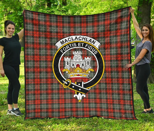 MacLachlan Weathered Tartan Classic Crest Premium Quilt