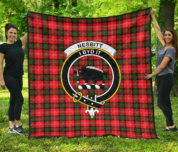 Nesbitt Modern Tartan Classic Crest Premium Quilt