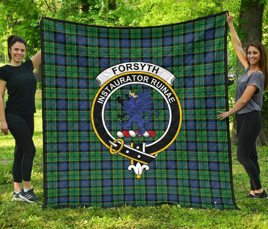 Forsyth Ancient Tartan Classic Crest Premium Quilt