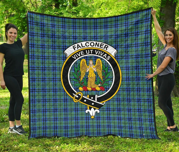 Falconer Tartan Classic Crest Premium Quilt