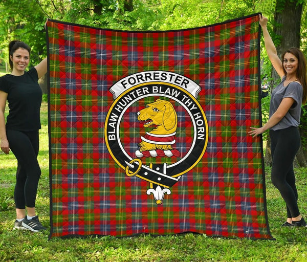 Forrester Tartan Classic Crest Premium Quilt