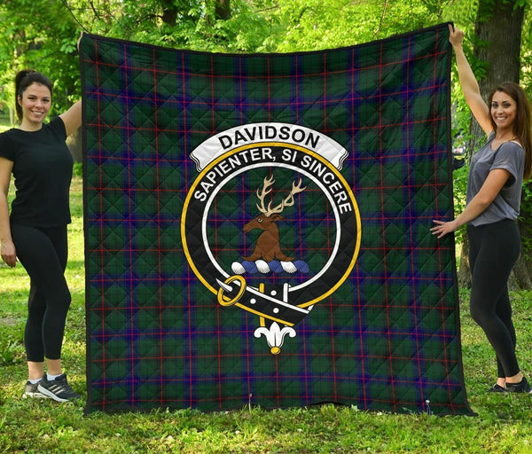 Davidson Modern Tartan Classic Crest Premium Quilt