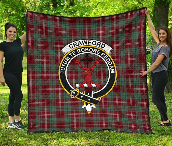 Crawford Modern Tartan Classic Crest Premium Quilt