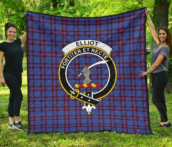 Elliot Modern Tartan Classic Crest Premium Quilt