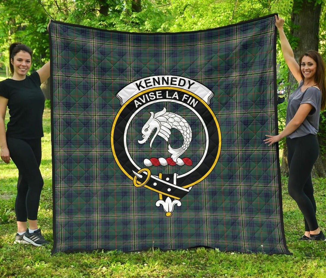 Kennedy Modern Tartan Classic Crest Premium Quilt